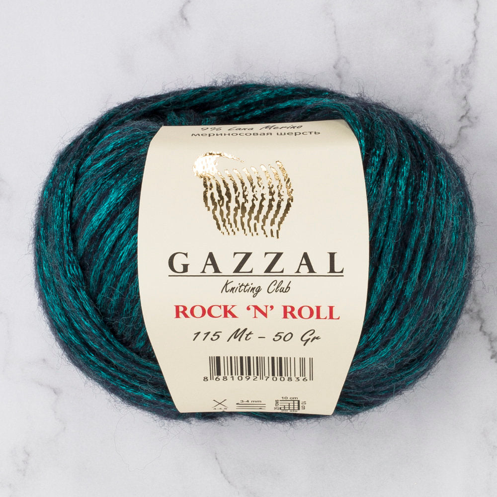 Gazzal Rock'N'Roll Koyu Yeşil El Örgü İpi - 12834